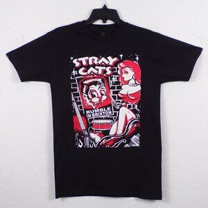 New "Stray Cats – Rumble In Brixton" Unisex Silkscreen T-Shirt. Small–2XL